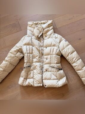 Authentic Moncler Beige Puffer Jacket Size small